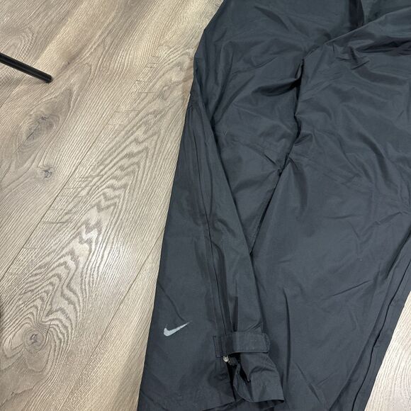 Nike Golf Storm Fit Waterproof Rain Pants Black Swoosh Side Zipper Men’s Size L - Picture 9 of 10